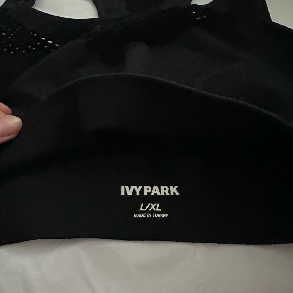 IVY PARK Sleek Black Tank